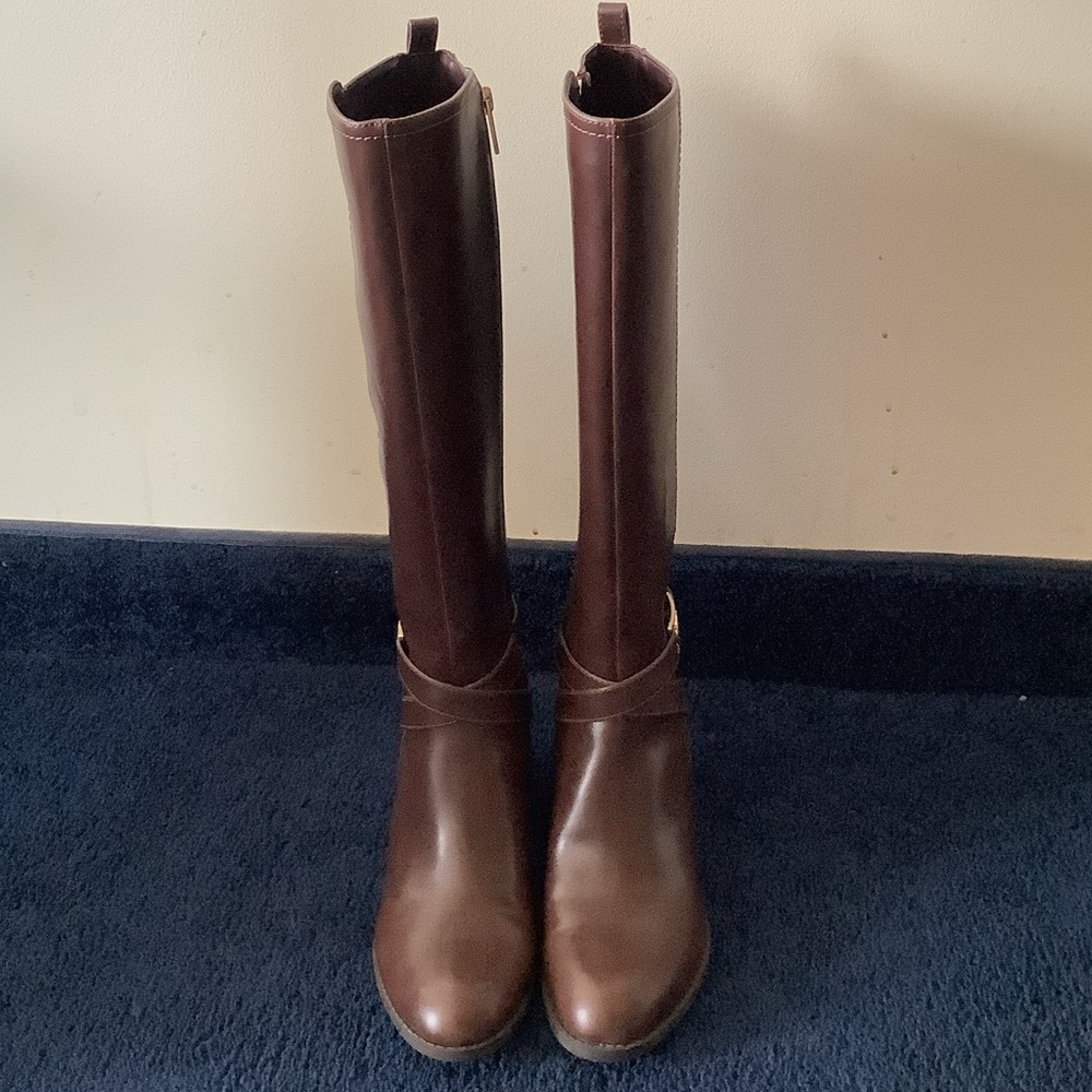 Tommy Hilfiger Chocolate Heeled Boots